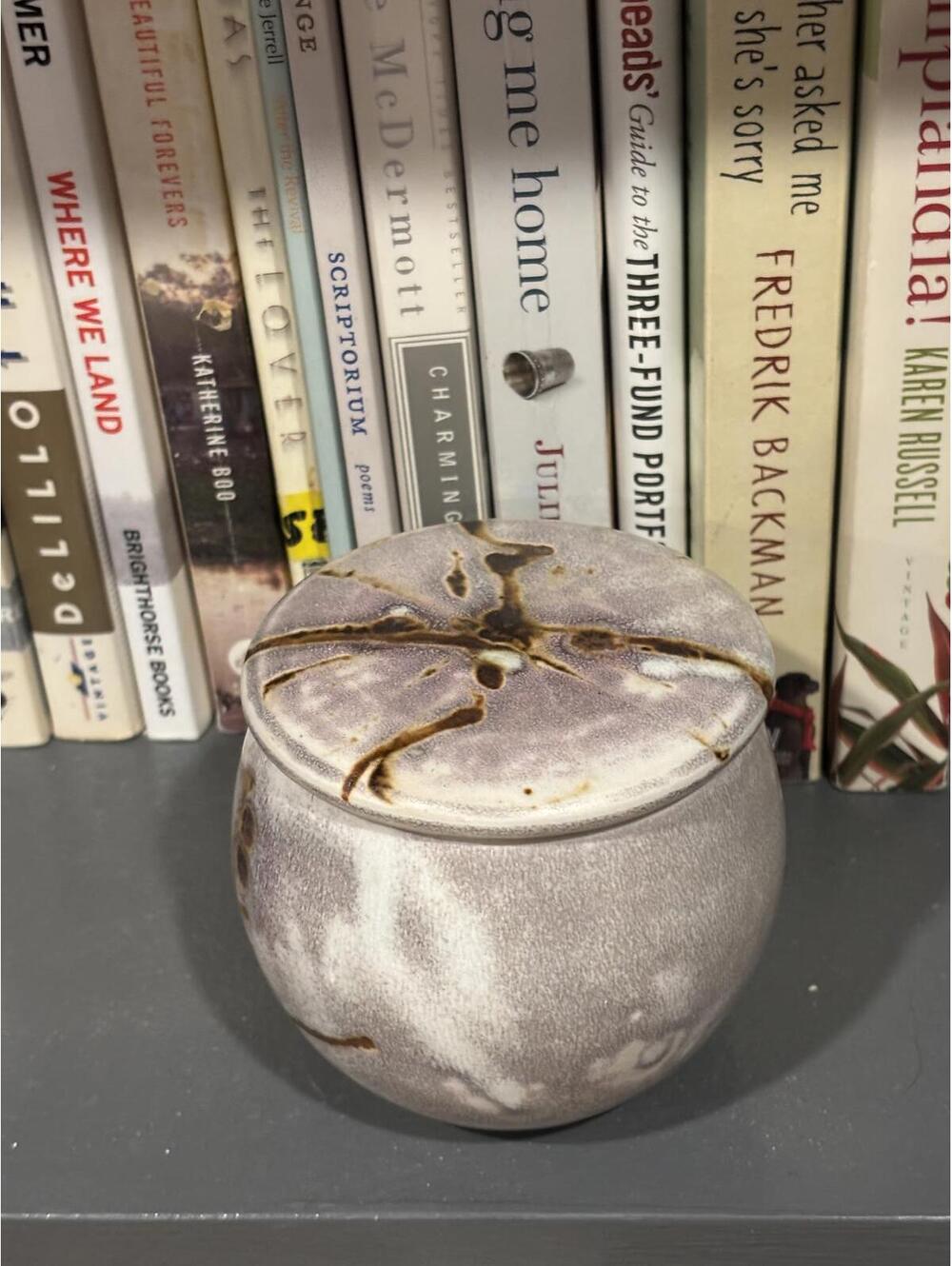 Handmade Studio Pottery Ceramic Vessel | Stoneware Art Pottery | Lidded Pot